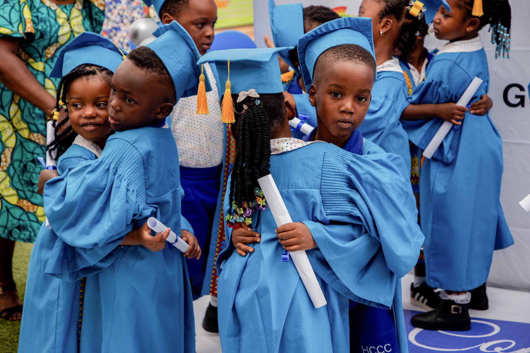 Children learning at Hannies